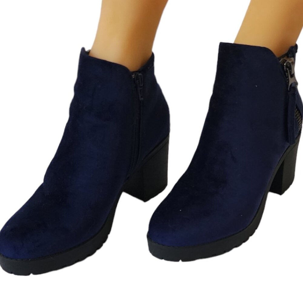 Call it Spring Womens Ankle Velvet Boots